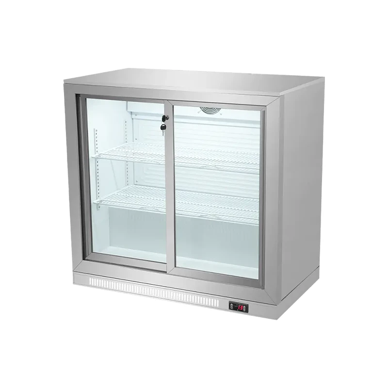 Double Beer Fridge With Sliding Doors factory